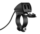 Trek, doppio caricatore usb resistente all’acqua, 3 tipi di fissaggio -  5400 mA - 30W - 12/24V